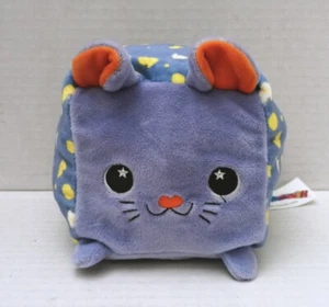 Moosh Moosh Plush Squared2 CHEDDAR Purple Pink Mouse Flip'em Inside Out 4 Inches - Picture 1 of 12