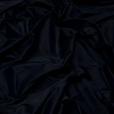 Dark Navy Blue Tissue Taffeta, 100% Silk, 44" Wide, By The Yard (TS-7316) - Image 1 of 3