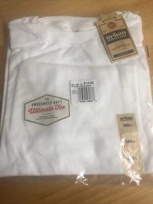 Camiseta branca masculina manga longa Urban Pipeline Ultimate incrivelmente macia frete grátis P - Imagem 1 de 3