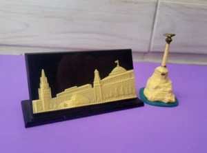 Two Soviet vintage souvenirs "Red Square"Kremlin "Monument to Sunken Ships" USSR - Picture 1 of 24