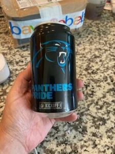 BUD LIGHT CAROLINA PANTHERS 2017 NFL KICKOFF 12 OZ BEER CAN BOTTOM DRAINED - Picture 1 of 5