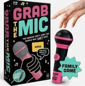 Lucky Egg Exciting Grab The Mic-The Family Karaoke Game 8+ Year Old,2-10 Players - Picture 1 of 8