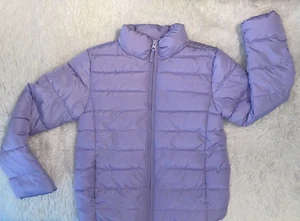 NWT THE CHILDREN'S PLACE SOLID PUFFER COAT JACKET LIGHT PURPLE MEDIUM 7-8 7 8 - Picture 1 of 3