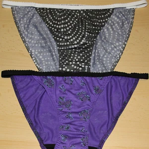 Damen Tanga Slip - mit Muster - Gr. 36/38 40/42 44/46 - Picture 1 of 4