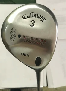 CALLAWAY BIG BERTHA WAR BIRD TITANIUM 3 WOOD  RIGHT HAND SINGLE CLUB with Sock - Picture 1 of 6