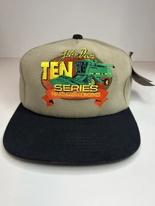 Vtg John Deere Hat Maximizer Ten Series Combine Tractor Snapback NOS With Tag - Picture 1 of 8