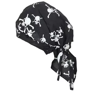 PIRATEN-BANDANA Kopftuch Piratentuch Kostüm Kopfbedeckung Mütze Totenkopf - Bild 1 von 1