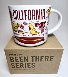 NUEVA Taza Starbucks CALIFORNIA Been There Series State 14 OZ en todo el mundo Nueva en caja - Imagen 1 de 11