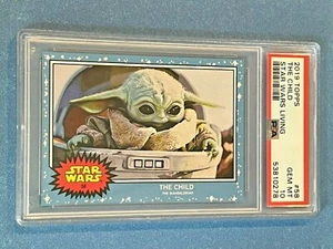 The Child 2019 TOPPS Star Wars Living Rookie Card PSA 10 💎🔥 Baby Yoda, Grogu - Picture 1 of 2