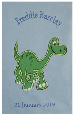 Arlo The Good Dinosaur Luxury Personalised Applique Super Soft Fleece Blanket - Image 1 of 4