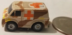 Micro Machines Galoob 80s Chevrolet Van Ambulance Army Cross / Harder Find - Picture 1 of 4