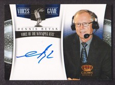 2011-12 Crown Royale Hockey Voices of the Game Signatures #9 Dennis Beyak Auto