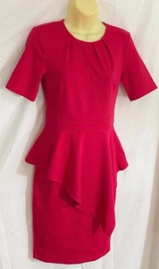 women's dark pink dress size X Small short sleeve pelham skirt round neck - Picture 1 of 9