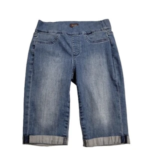 NYDJ Lift & Tuck Shorts (2) blau Denim Pull-On Gesäßtaschen Bündchen dehnbar! - Bild 1 von 4