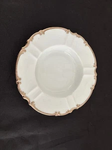 ONE Hutschenreuther "SYLVIA" 8” Ashtray Made In Bavaria Germany White Platinum - Picture 1 of 4