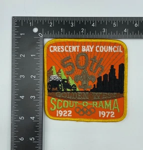 Patch ricamata Boy Scout Crescent Bay Council Golden West 50° Scout-O-Rama - Foto 1 di 4