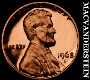 1968-S Lincoln Memorial Cent - Choice Gem Proof Lustrous No Reserve #F959 - Picture 1 of 2