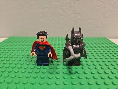 Lego Superman And Batman With Armor Minifigures Lot From Set 76044 - Image 1 of 4