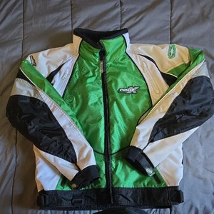 Chaqueta de moto de nieve Castle X Racewear para mujer pequeña verde negra blanca equipo de equitación - Imagen 1 de 9