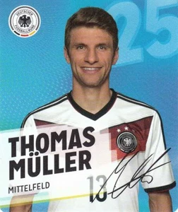 Rewe DFB Sammelkarten Fußball WM 2014 Nr. 25 Thomas Müller NEUWARE 025 - Picture 1 of 1