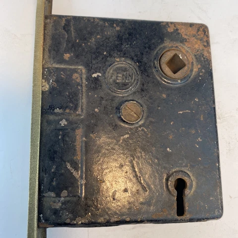 Antique Penn Brass Mortise Lockset Cover