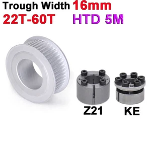 HTD 5M Zahnriemenscheibe AF/KE-Typ 60T Bohrung 12-22mm für 16mm breiten Zahnriemen - Bild 1 von 8