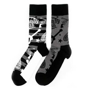 Johnny Cash Socks Set - 2 pack - Adult UK 7-11 (EU 41-46, US 8-12) - Foto 1 di 5