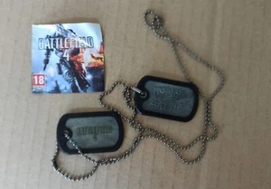 2 BATTLEFIELD 4 Dog Tags Official Limited Collector Necklace Pendant New - Picture 1 of 7