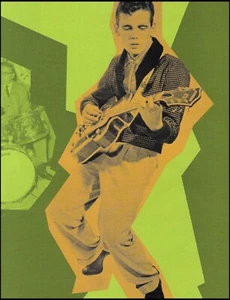 Duane Eddy Gretsch G6120 electric guitar 8 x 11 pin-up illustration photo - Picture 1 of 3