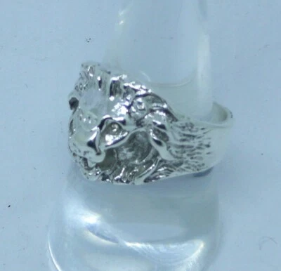 Anneau Lion Argent 925 Lion Anneau Argent Sterling - Photo 1/4