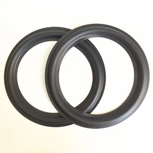 2 Ersatz 6" Lautsprecher schwarz Gummi Surround für Infinity Alpha 40 Tieftöner Edge - Bild 1 von 6