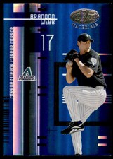 2005 Leaf Certified Materials Mirror Blue #14 Brandon Webb /50