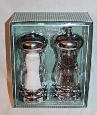 НОВЫЙ В УПАКОВКЕ OLDE THOMPSON DEL SOL ПЕРЕЧНАЯ МЕЛЬНИЦА И СОЛОНКА EXP 6/2016  - Изображение 1 из 4