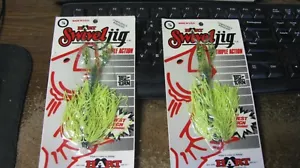 NOS Hart "swivel jig", 2 ct, yellow/green, nip, free shipping - Picture 1 of 2