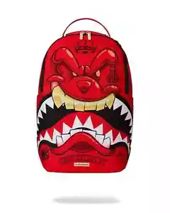 Zaino Sprayground Diablo Big Mean Bite Unisex Rosso Cinghia Regolabile SPK13 - Foto 1 di 16