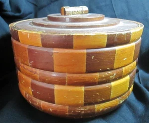 Vintage 1940's Redwood Forest San Francisco Standard Specialty Co Sewing Box - Picture 1 of 7