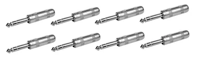 (8 PACK) SWITCHCRAFT 297 1/4" TRS Stereo Cable Mount Plug - Solder Type - Image 1 of 2
