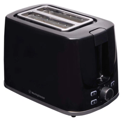 Westinghouse Electric Kitchen Benchtop Bread Toaster Black Extra-Wide 2 Slice - image 1 of 4