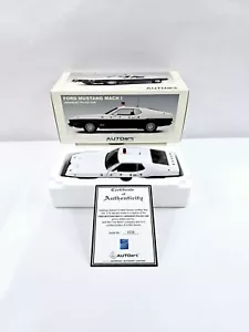 Autoart Ford Mustang Mach 1 coche de policía japonés escala 1:18 diecast nuevo con certificado de autenticidad - Imagen 1 de 16