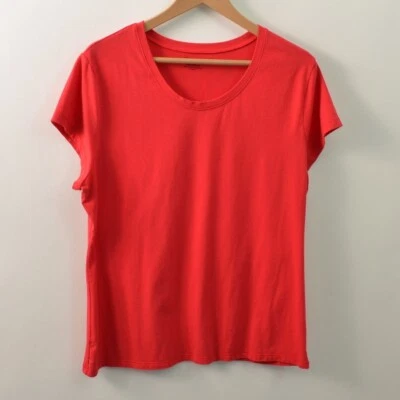 Без границ футболка женщин Juniors 3XL 21 красный коротким рукавом хлопок поли эластичной - Изображение 1 из 4