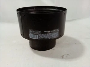 Duravent Pelletvent Pro 4" auf 6" Schornsteinadapter, schwarz #4PVP-X6 PELLETENTLÜFTER  - Bild 1 von 6