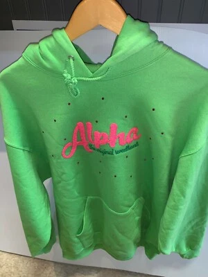 NUEVO SIN ETIQUETAS GREEK ALPHA SWEETHEART XL SUDADERA CON CAPUCHA EXTRA GRANDE NUNCA USADA Foto 1 de 3