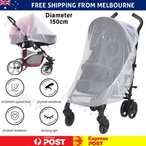 Stroller Anti Fly Mosquito Insect Net Mesh Buggy Cover For Pushchair Pram AU - Picture 1 of 8