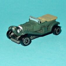 MICRO MACHINES - 1927 BENTLEY 4 1/2 LITRE green V1 (silver/black spare tire) car