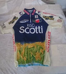 Biking Cycling Cycle Jersey Riso Scotti Areo Biemme Gewiss Fils Size 3 Small - Picture 1 of 2