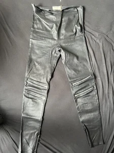 Saint Laurent Leather Leggings - Picture 1 of 7