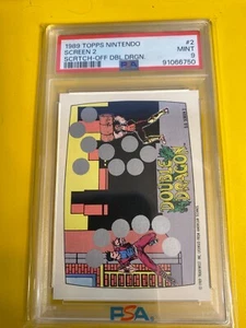 RS27428 1989 Topps Nintendo Double Dragon #2 Screen 2 PSA 9 - Picture 1 of 2