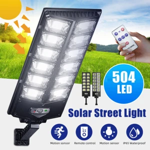 990000LM LED Solar Straßenlampe mit Bewegungsmelder Straßenlaterne Solarleuchte - Bild 1 von 19