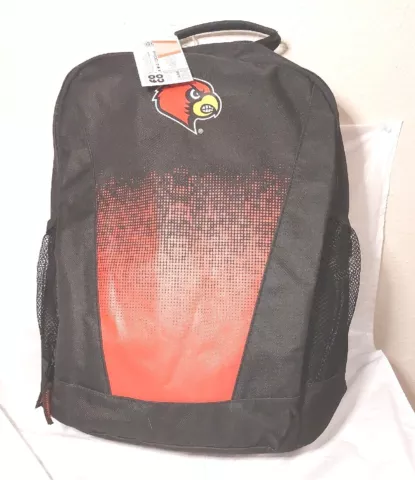 FOCO Official Collegiate Liscense Product Louisville Cardinals Backpack Black Cover
