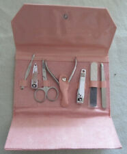 Bath & Body Works Manicure Set - In Pink Vinyl Case - NEW